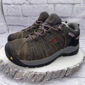 Keen Utility Leather Steel Toe Shoes / ASTM F2413-18 / Women's Size 6W /EH Rated